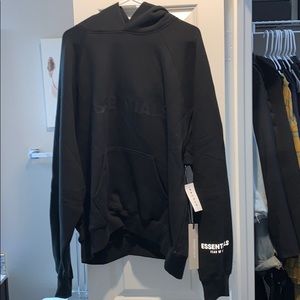 Brand new black essentials hoodie